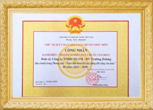 Doanh nghiệp đạt chuẩn văn hóa