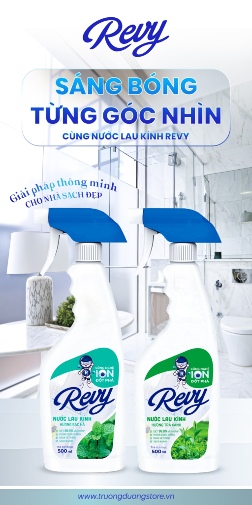 3 Bí Quyết Giữ Gương Soi Với Nước Lau Kính Revy – Không Ố Mờ, Không Đọng Sương 2 nước lau kính
