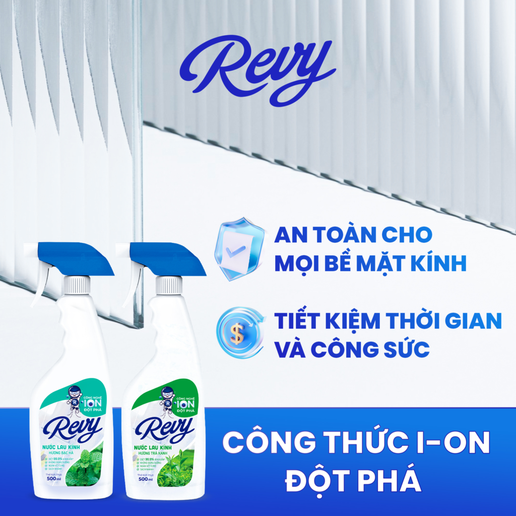 3 LÝ DO KÍNH SÁNG BÓNG, NHÀ THÊM SANG – NƯỚC LAU KÍNH REVY SẼ GIÚP BẠN 3 nước lau kính