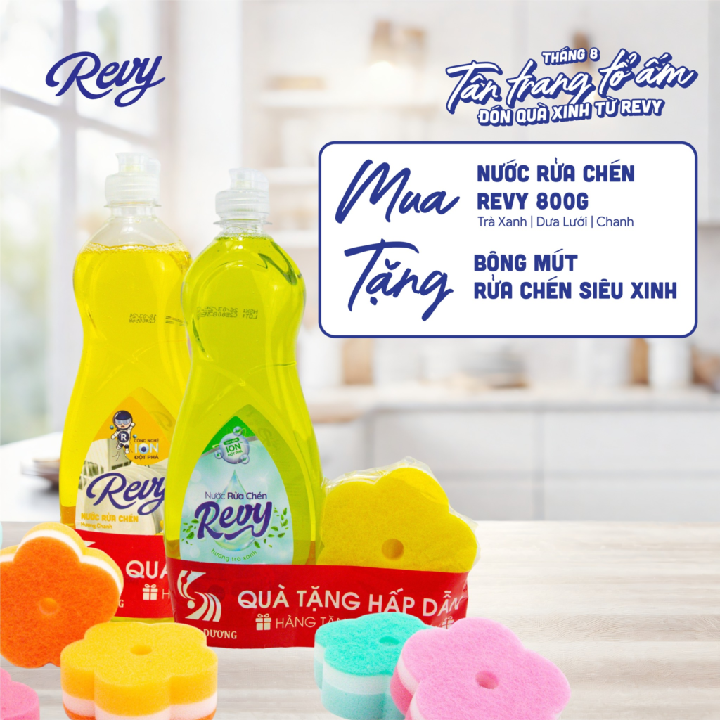 🎁 CHƯƠNG TRÌNH ƯU ĐÃI THÁNG 8 REVY – NHẬN QUÀ XINH CHO GÓC NHÀ YÊU THƯƠNG 2 Revy
