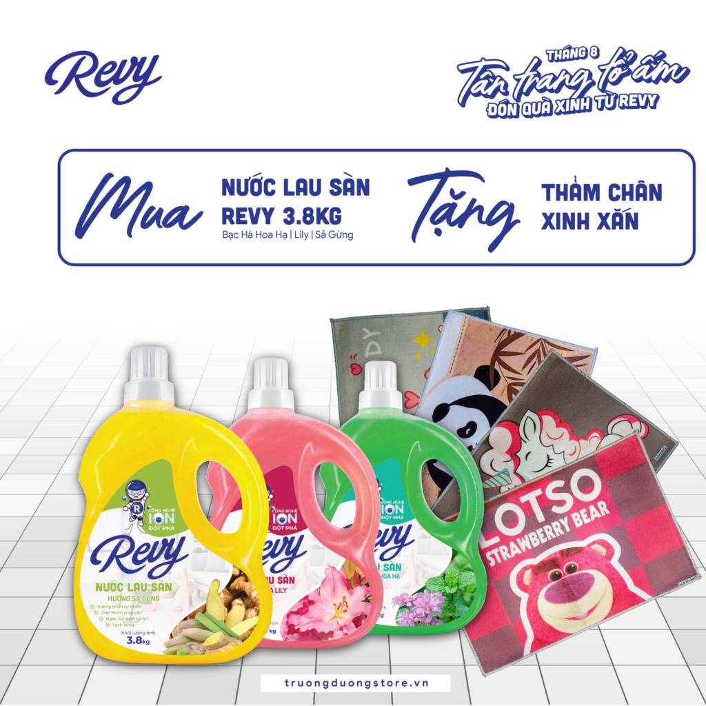 🎁 CHƯƠNG TRÌNH ƯU ĐÃI THÁNG 8 REVY – NHẬN QUÀ XINH CHO GÓC NHÀ YÊU THƯƠNG 3 Revy