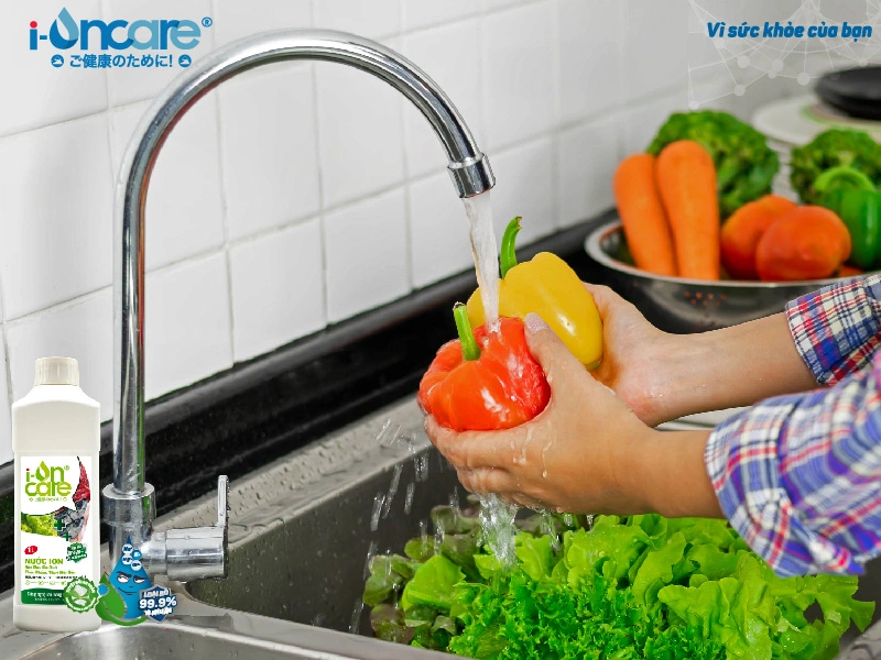 Lợi Ích Của Nước Ion Rửa Rau Củ Quả, Thực Phẩm, Thủy Hải Sản I-ONCARE – Giải Pháp Làm Sạch An Toàn Cho Mọi Gia Đình c2