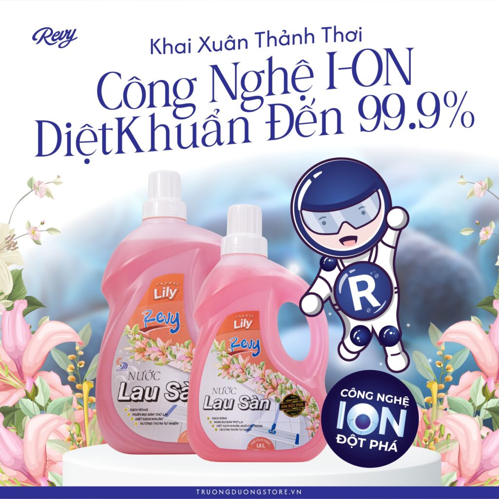 5 BƯỚC F5 PHÒNG KHÁCH SẠCH KHUẨN CÙNG NƯỚC LAU SÀN REVY LILY ĐÓN VẬN MAY MỚI 2 revy