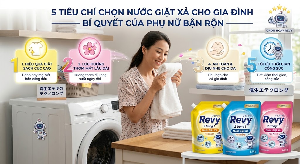 5 Tiêu Chí Chọn Nước Giặt Xả Cho Gia Đình — Bí Quyết Của Phụ Nữ Bận Rộn 97886e51 7c2b 4743 9368 f3d8b1244b5e