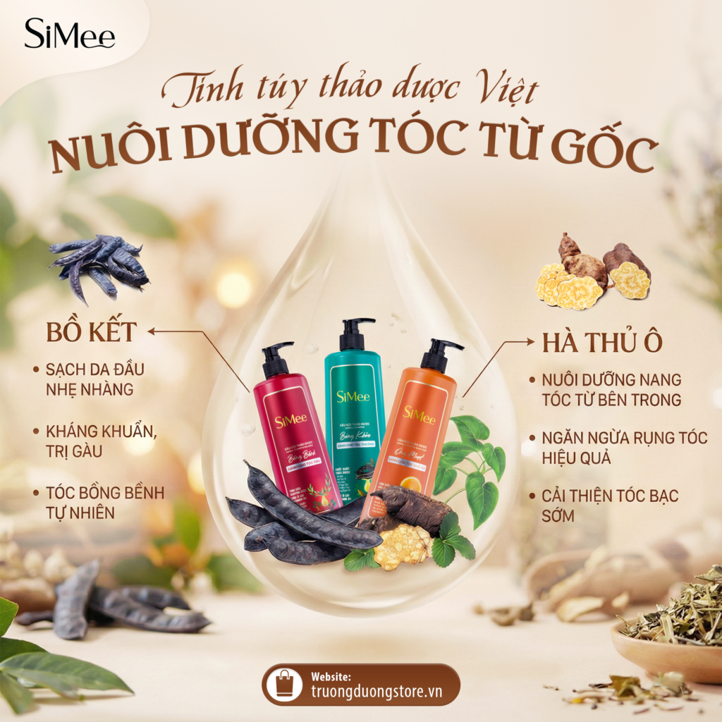 Dầu Gội Thảo Dược SiMee: Thành Phần, Công Dụng Và Cách Chọn Đúng Loại Tóc Tinh tuy thao duoc Viet