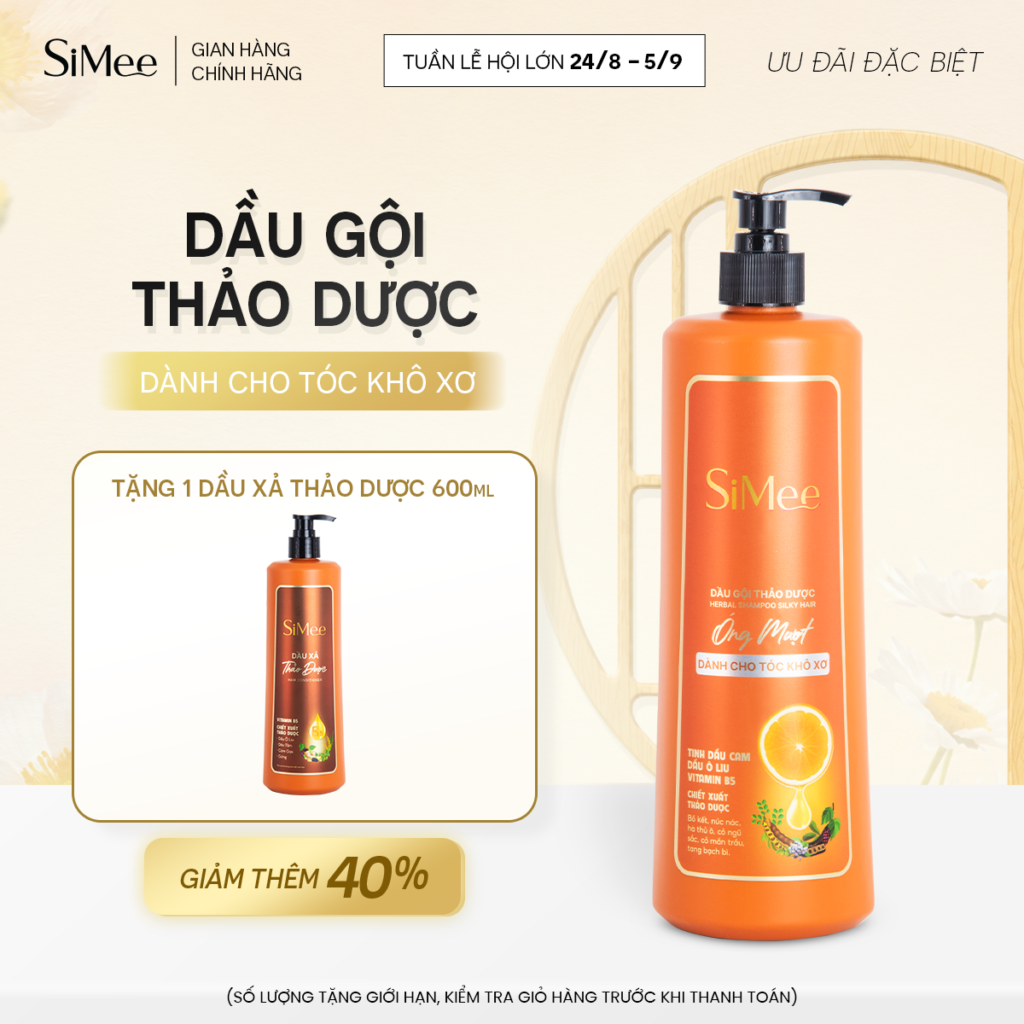 Dầu Gội Thảo Dược SiMee Bóng Khỏe, Óng Mượt, Bồng Bềnh: Nên Chọn Loại Nào Cho Tóc Bạn? DG Cam