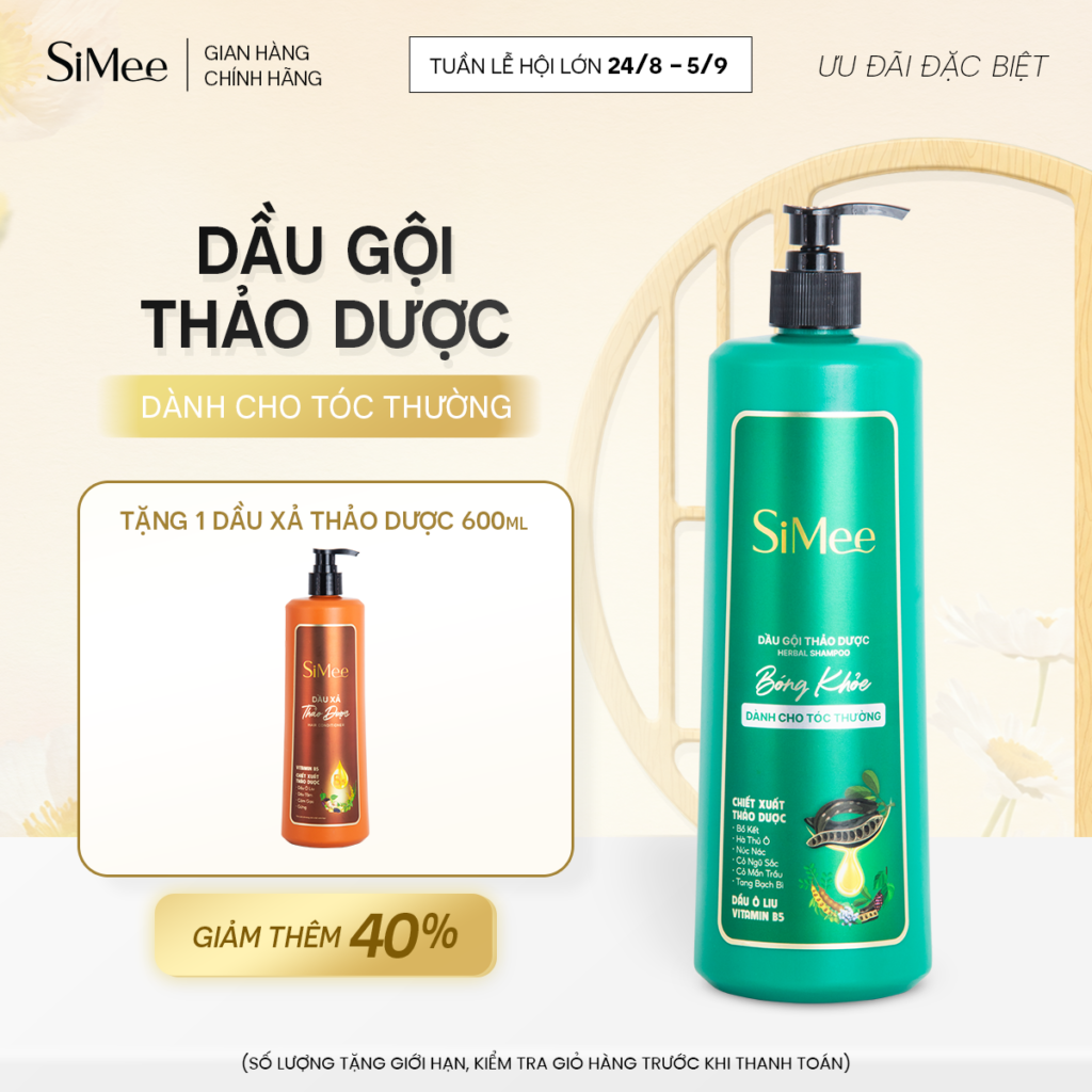 Dầu Gội Thảo Dược SiMee Bóng Khỏe, Óng Mượt, Bồng Bềnh: Nên Chọn Loại Nào Cho Tóc Bạn? DG Xanh