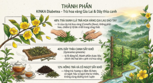 KINKA Diabetea — Trà Hoa Vàng Gia Lai & Dây Thìa Canh: Thành Phần, Cách Dùng, Giá Bán image 10
