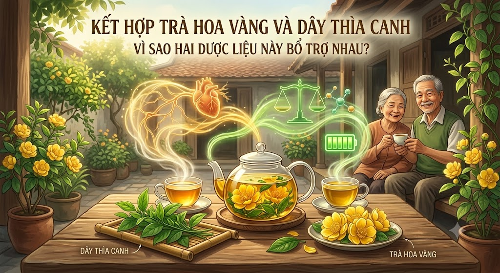 Kết Hợp Trà Hoa Vàng Và Dây Thìa Canh: Vì Sao Hai Dược Liệu Này Bổ Trợ Nhau? image 5